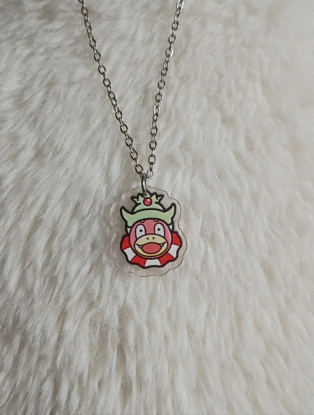 🌻 Pokemon Unisex Slowking Acrylic Stainless Steel Necklace